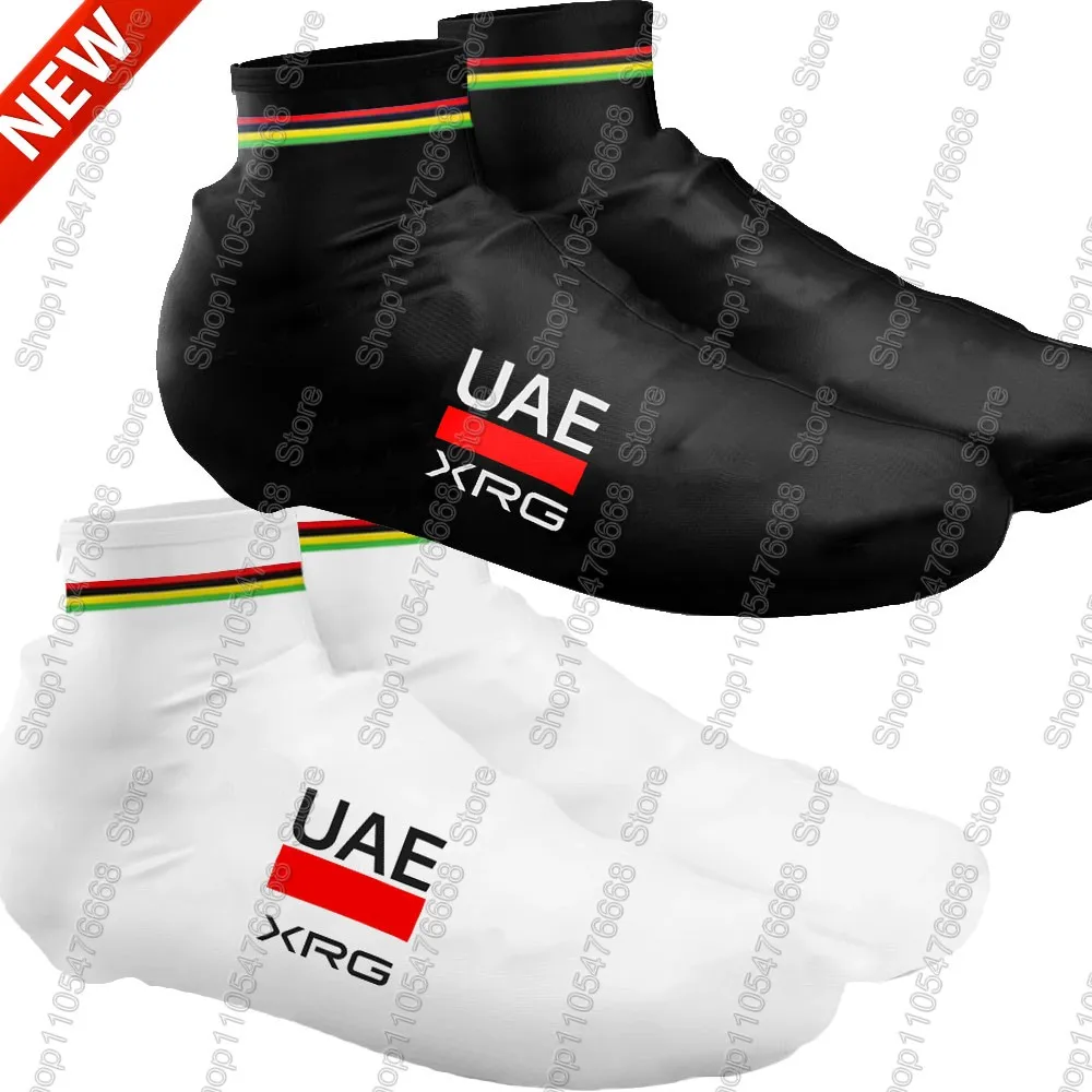 UAE Cycling 2026 Schuhüberzüge für Rennrad-Weltmeister, MTB-Trikots, Staubdichte Rutschfeste Fahrrad-Überschuhe