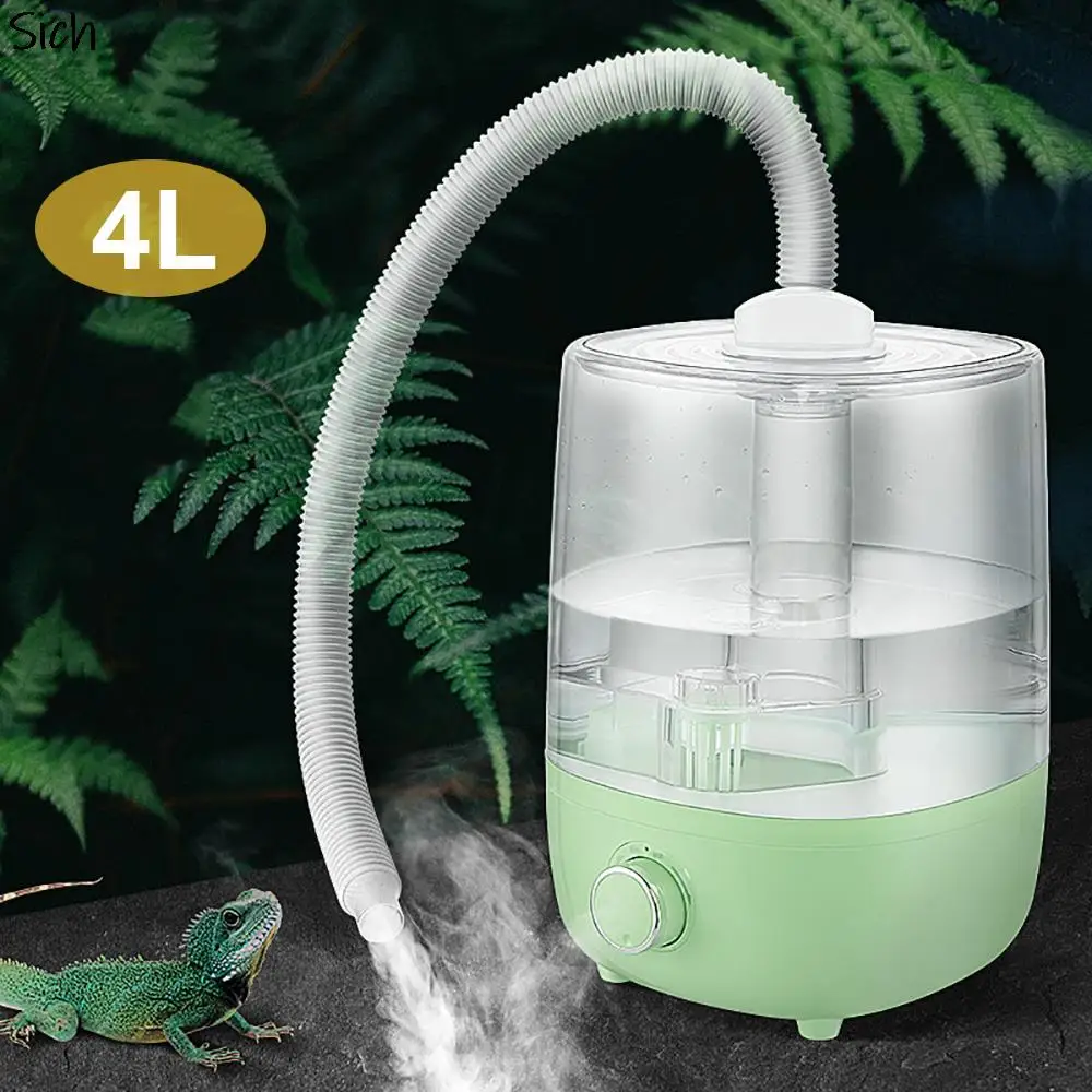 

4L Reptile Fogger Terrariums Humidifier Climbing Pet Box Humidifying Atomizer Water Tank Fog Machine For Snake Turtle Lizard