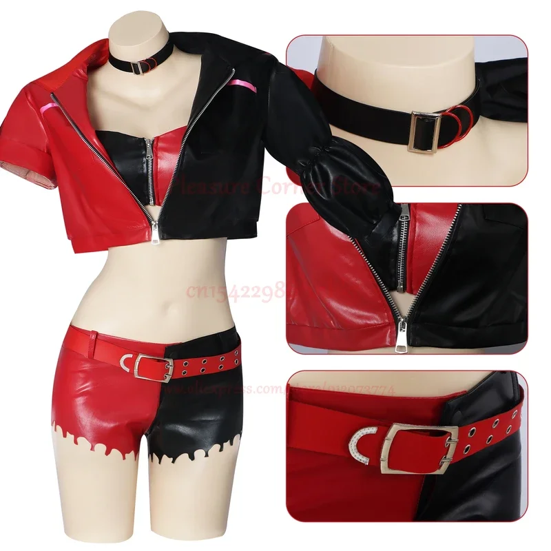 Harley Quinn Cosplay Fato Feminino, Anime, Esquadrão Suicida, Coringa, Meninas, Coringa, Halloween, Fatos de festa, Sexy