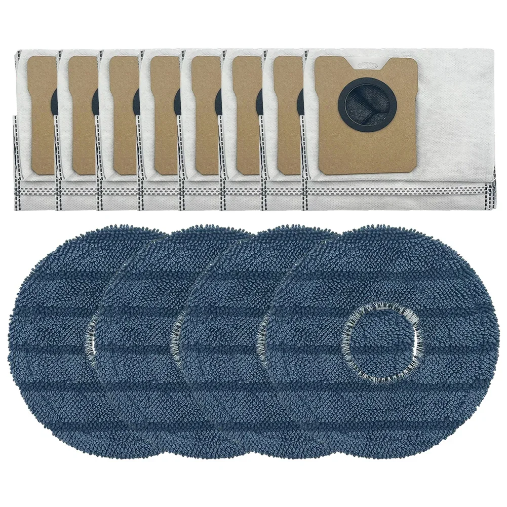 

4 Mop Cloths And 8 Bags Kit For Eufy Accessory Set For Omni C20 Robot Vacuum Cleaner Parts Replacement Accessories