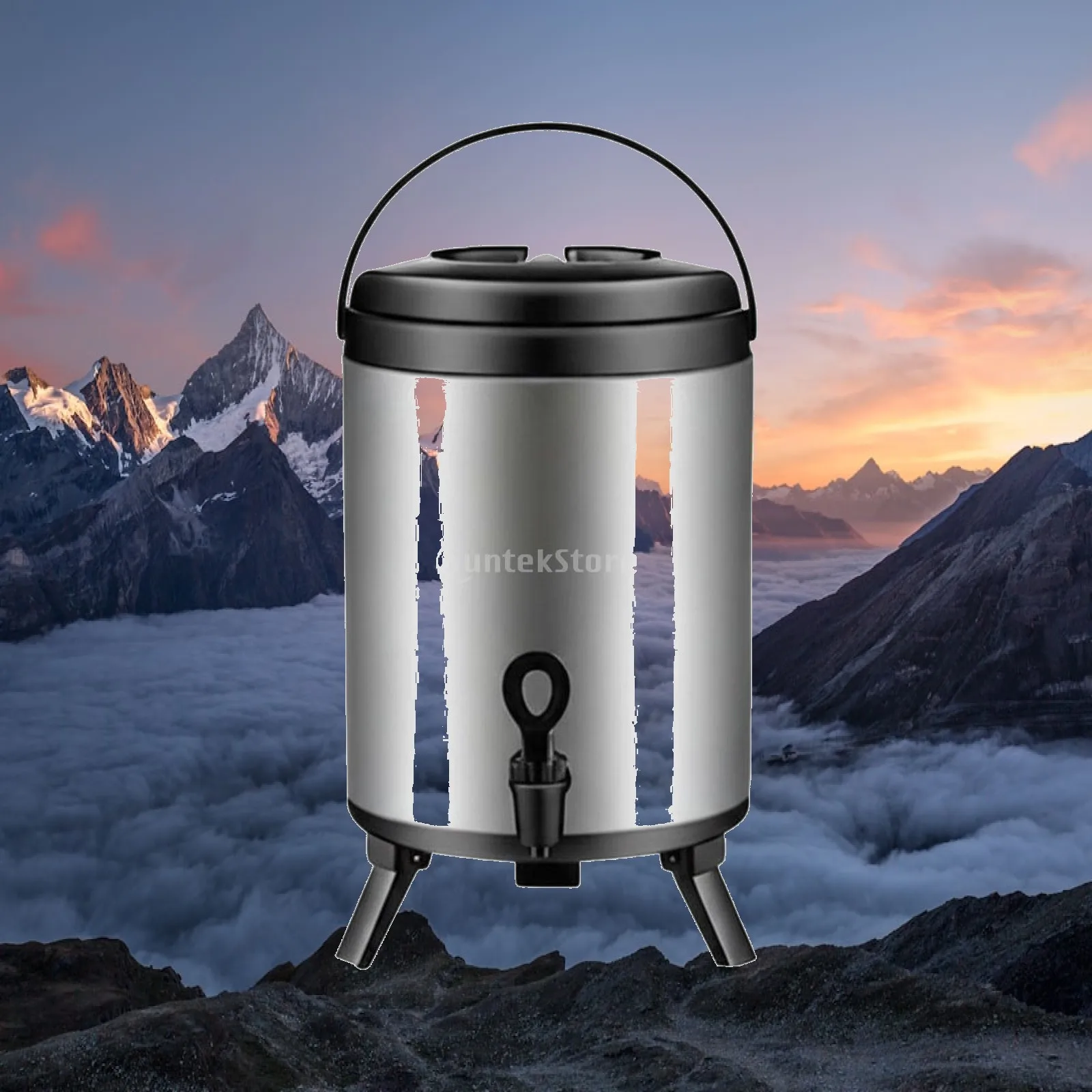 Premium Stainless Steel Insulated Drink Dispenser with U Shaped Bottom for Commercial Beverage Service