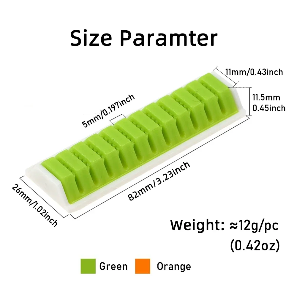 4PCS Fly Tying Material & Fly Prep Station Fishing Streamers Material Organizer Semi-finished Fly Display Holder Silicone Tool