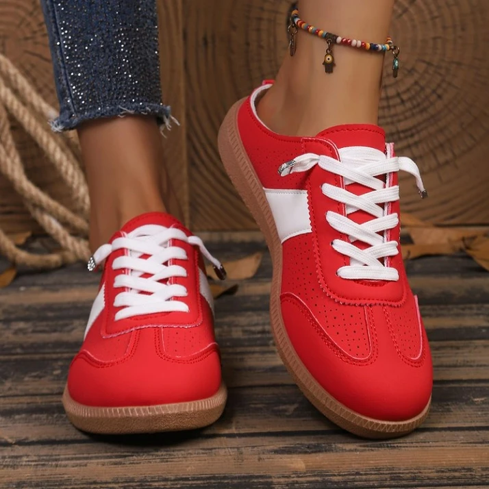 Modische neue Damen-Slipper im eleganten Schnürstil, atmungsaktive Mesh-Halbschuhe, rutschfest und bequem für Damen-Sportaktivitäten. – Detail 7