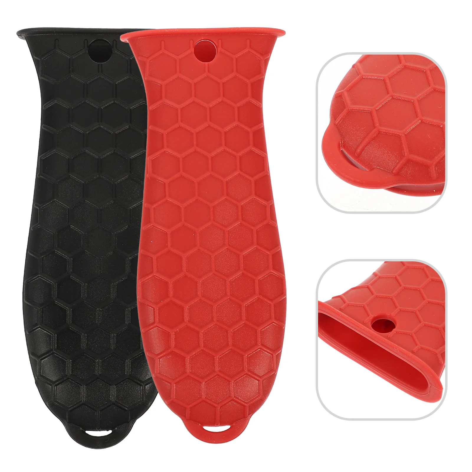 

2Pcs Silicone Pot Handle Covers Heat Resistant Non Slip Pan Handle Sleeves Pot Holder Protective Grip Covers for Kitchen