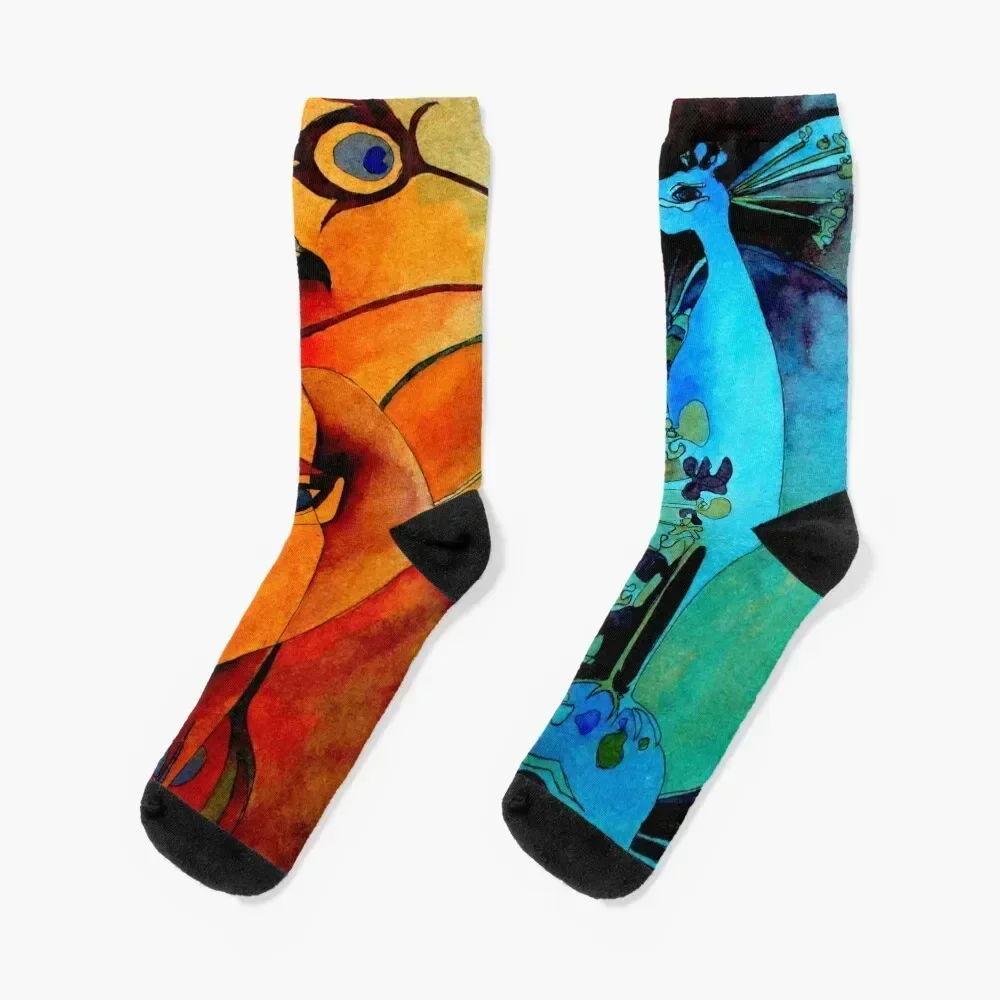 

Peacock World Socks designer brand moving stockings summer Christmas Socks Girl Men's cotton hockey retro Socks Men Women's