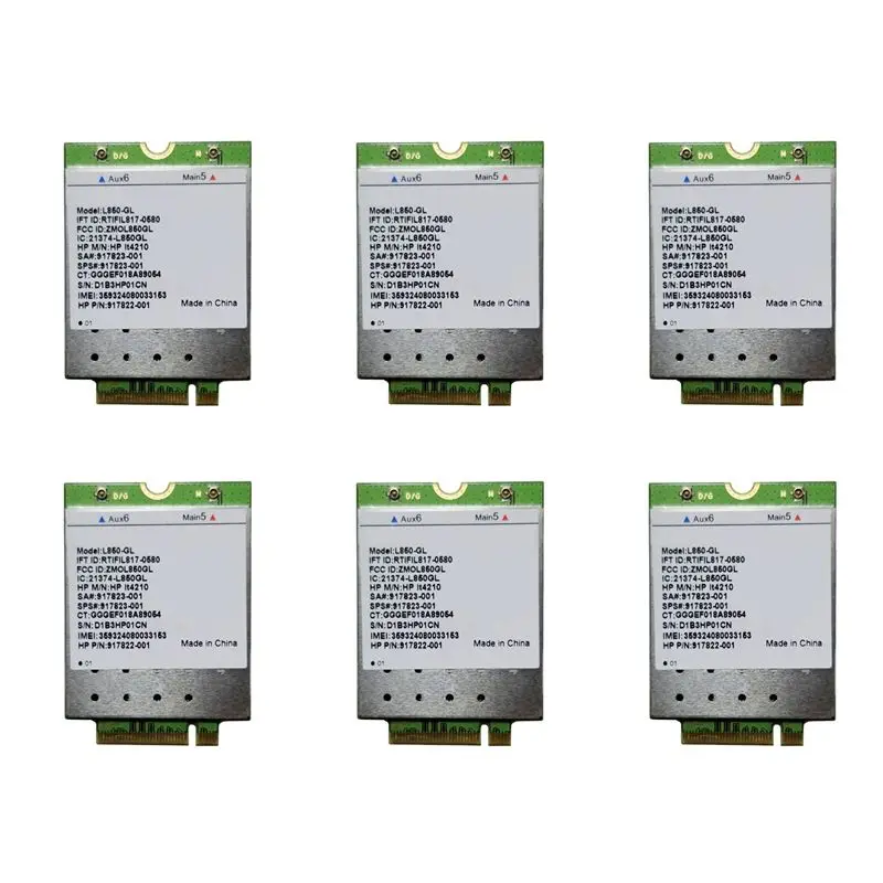 Superior-6X L850-GL LT4210 FDD-LTE TDD-LTE 4G Card 4G Module SPS,917823-001 For 430 440 450 G5 Notebook