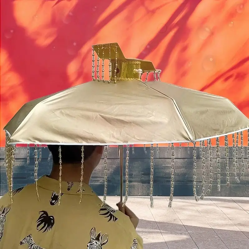 DIY Umbrella Emperor's Crown Creative Sunshade Convenient Dual Use Umbrella Material Package