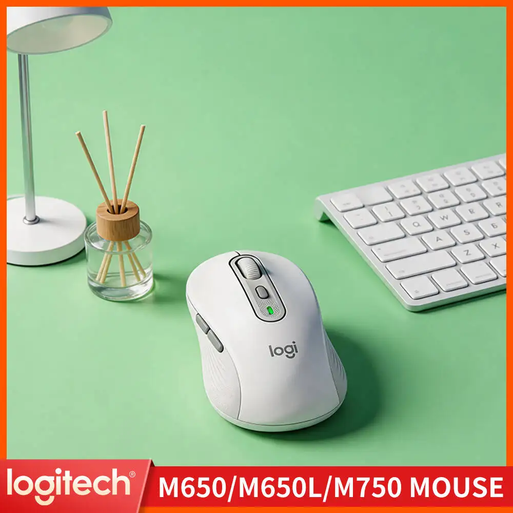 Logitech M750 Silent Mouse - 90% Noise Reduction, Soft Comfort Grips, 24-Month Battery, Multi-Platform Ready