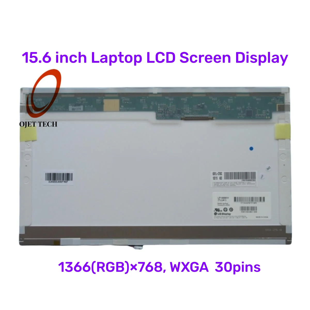Ltn156at01 b156xw01 claa156wa01a lp156wh1 tla1 n156b1 l0b N156B3-L02 para hp cq60 portátil tela lcd 15.6 Polegada ccfl