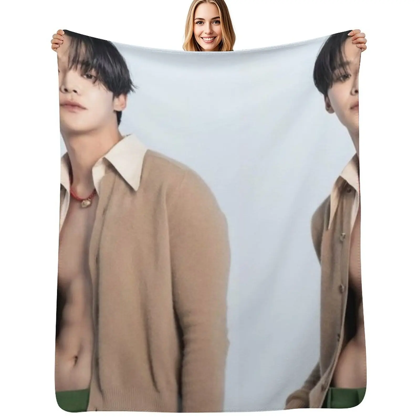 

Rowoon hot Throw Blanket Men's Soft Warm Throw Blanket for Couch