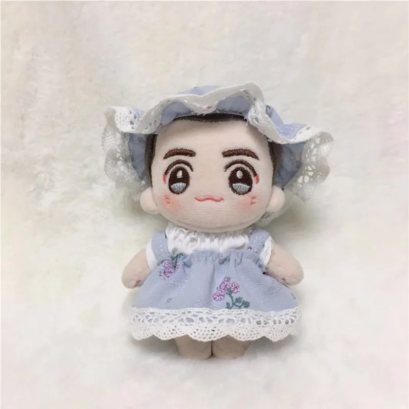 3pcs / set 10cm normal body cartoon doll clothes DIY 10cm plush doll clothes fairy tale princess dress