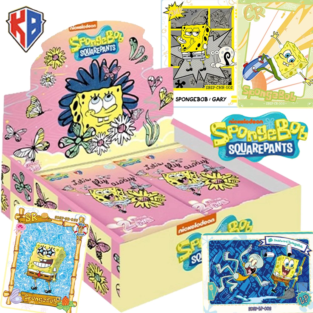 KABAO SpongeBob SquarePants Collection Cards Classics Anime Highly Popular Characters SP UR CR Trading Cards Children's Gift Toy