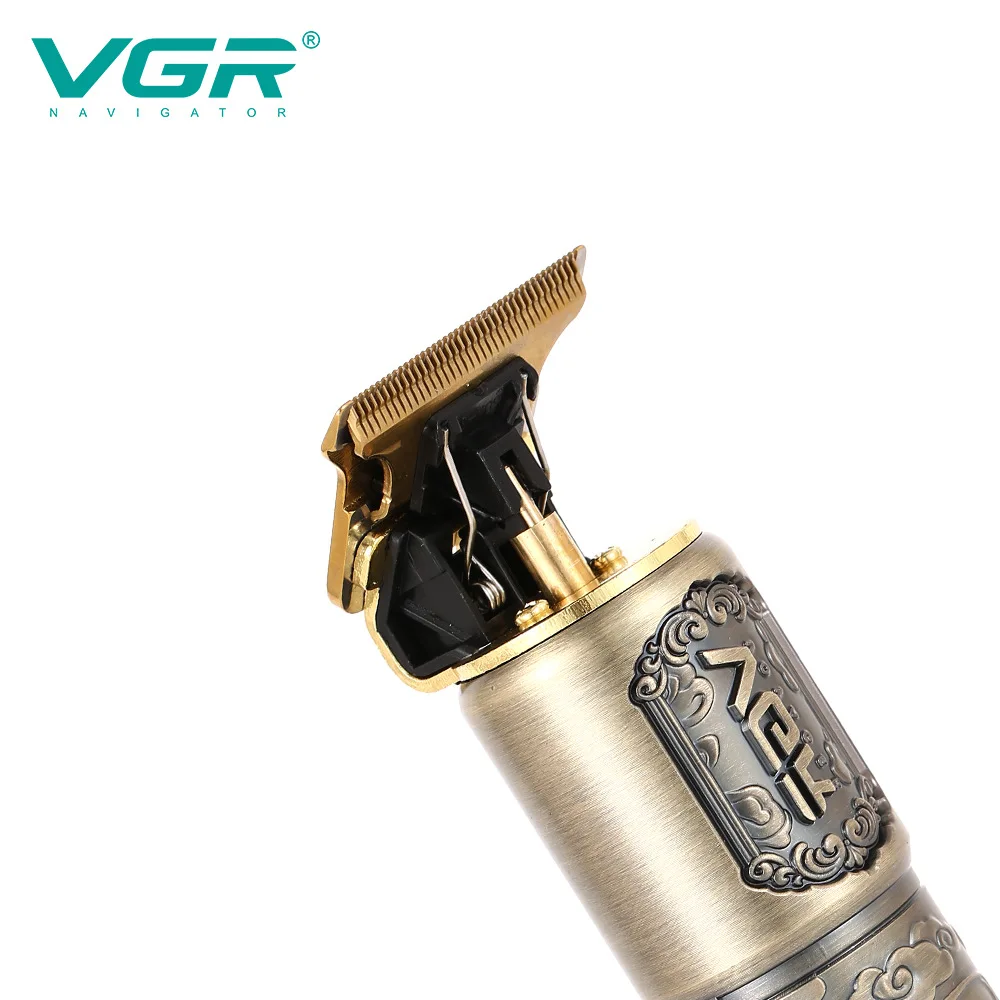 VGR V-073 nuovo stile tagliacapelli elettrico professionale T9 rasoio ad alta potenza LCD ricaricabile in metallo barba Trimmer rasatura VGR 073