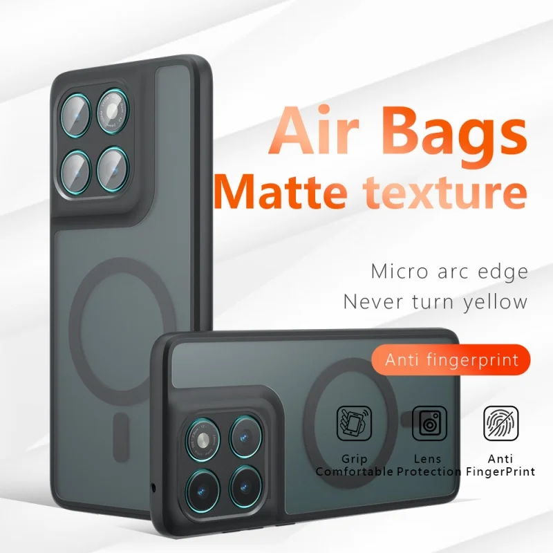 Чехол для Motorola Moto Edge 60 50 S50 G85 Pro Fusion Neo Stylus, матовый чехол Magsafe, устойчивый к падениям, встроенная подушка безопасности, не желтеющий чехол