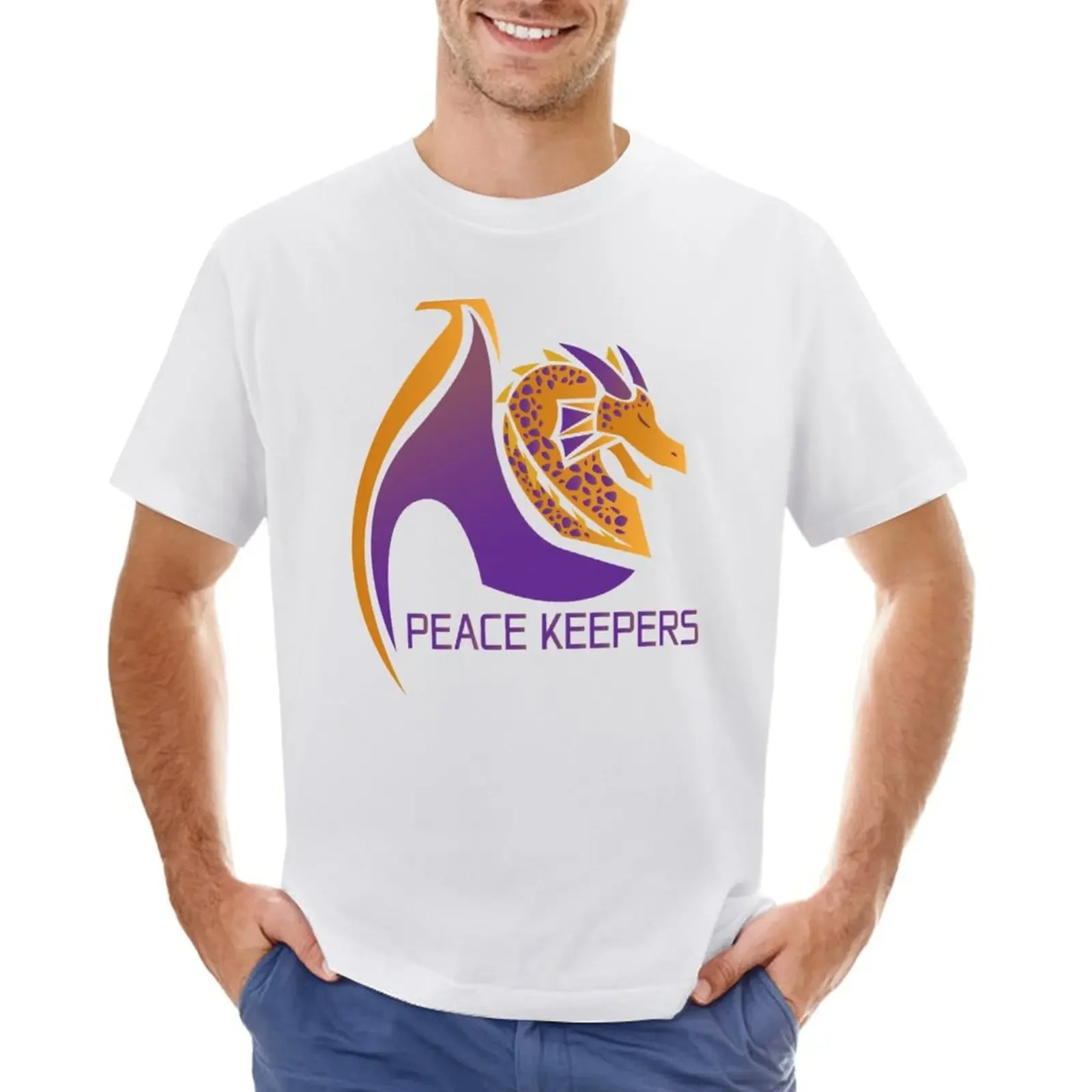 Peace Keepers T-shirt tees funnys anime clothes tops men graphic t shirts