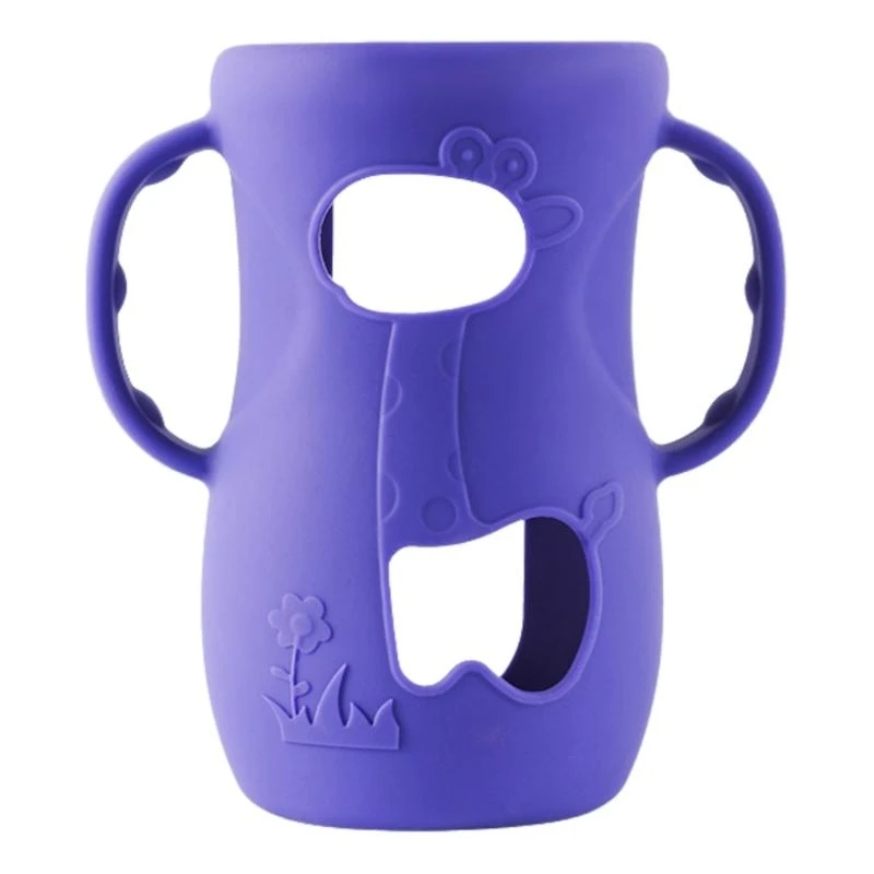 

J2HD 120/240ML Soft Baby Feeding Bottle Case 8oz/4oz Comfortable Grip Sleeve
