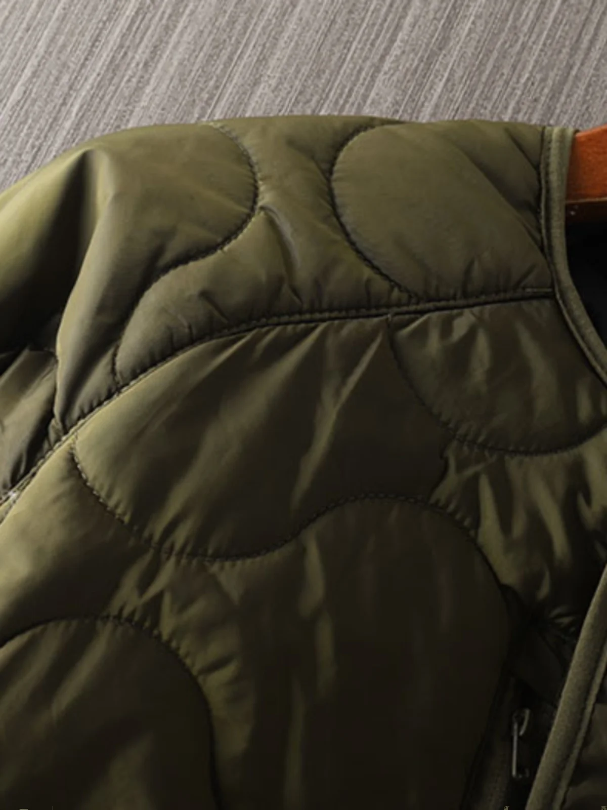 Street Style Men's Fashion Pure Color Cotton Jacket Versatile Layering Autumn Winter Warm Short Standard Fit Casual Coat