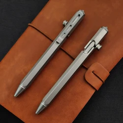 Multi-functional Titanium Alloy Tactical Pen Self Defense Ballpoint Pen Emergency Glass Breaker Student Office Stationery