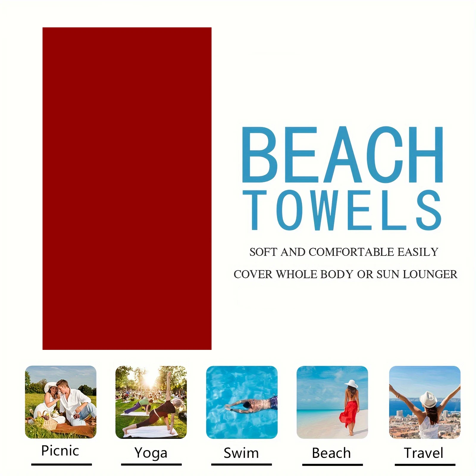 Toalla de playa personalizada con nombre toalla microfibra_voghion.com