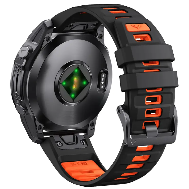 QuickFit 26mm 22mm Two Tone Silicone Strap For Garmin Fenix E 8 7X 7 6 6X/Epix Pro Gen 2 51mm 47mm/Tactix Watch Band Accessories - Image 2