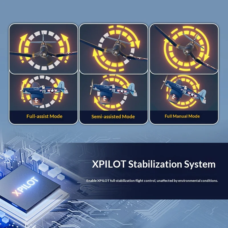 Oulanx F4U طائرة RC بدون فرش ثابتة الجناح Warbird مقاتلة نموذج EPP رغوة طائرة التحكم عن بعد للبالغين #6