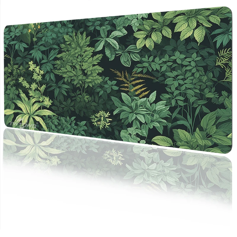 Green Flowers And Grass Mouse Pad Gaming printon demand HD Large New Mousepad XXL MousePads Carpet Non-Slip Mice Pad