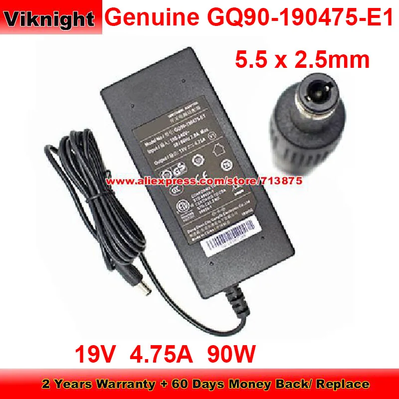 

Genuine 19V 4.75A AC Adapter for JMGO GQ90-190475-E1 90W Charger with 5.5 x 2.5mm Tip Power Supply