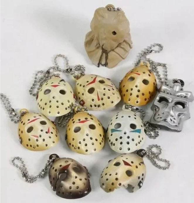 10pcs/set Jason Mini Mask Keychain Cute Figure Model Toys