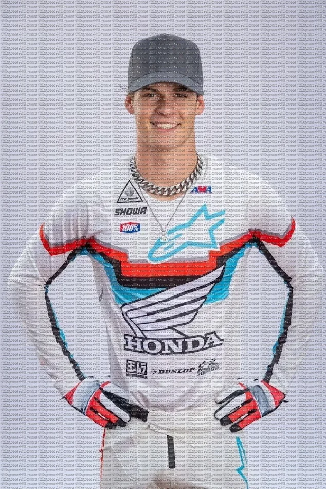 

Honda Motocross Jett Lawrence 2025 Long Sleeve Men's T-Shirt Quick Dry Breathable Off-Road Gear for Mountain Bikers And Riders