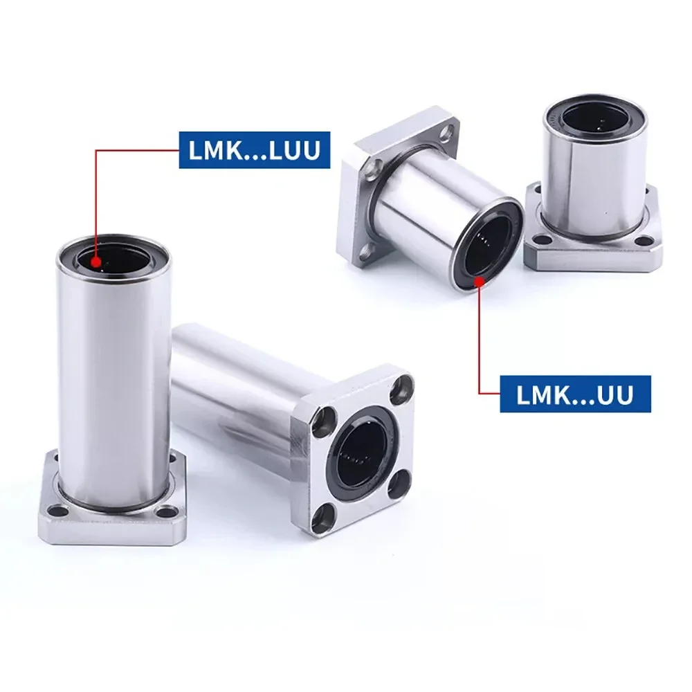 1PCS LMK..UU LMK..LUU Series  Ellipses Flange Linear Ball Bearing Bushing 6mm - 40mm Bore Choose