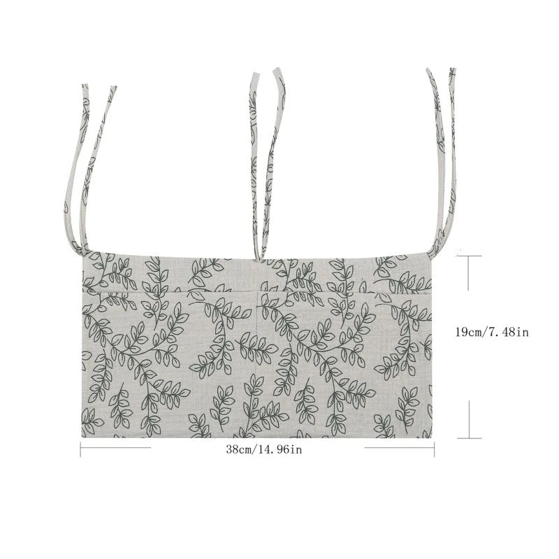 Bolsa colgante para cabecera cama M76C, bolsas almacenamiento pañales, organizador biberones, accesorio para cuna