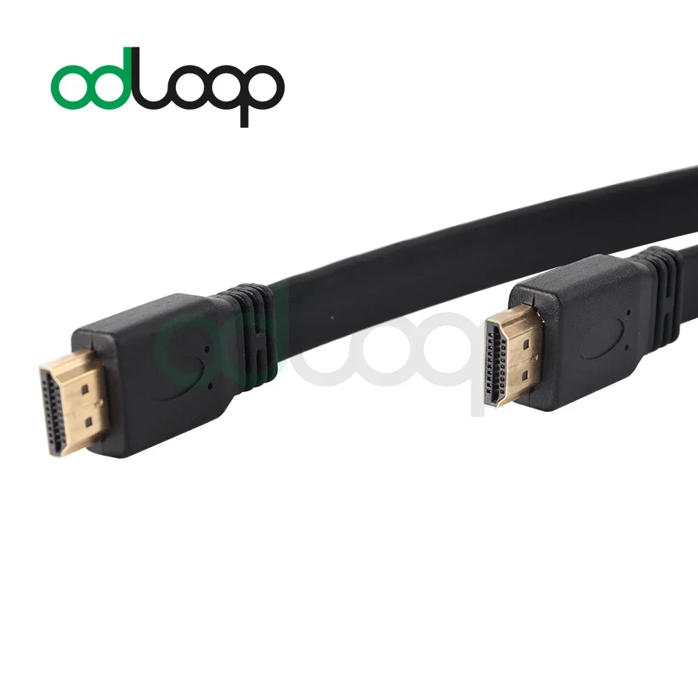 ODLOOP สาย HDMI ความเร็วสูงประเภท A ชายทอง 4K พร้อม Ethernet สําหรับจอภาพคอมพิวเตอร์แล็ปท็อป PC GAMING HD วิดีโอเสียง