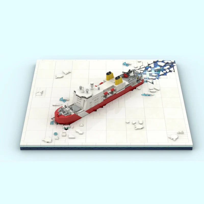 City Street View Model MOC Building Bricks Ice Breaker Diorama Modular Technology Gifts Holiday Assemble Children Toys Suit