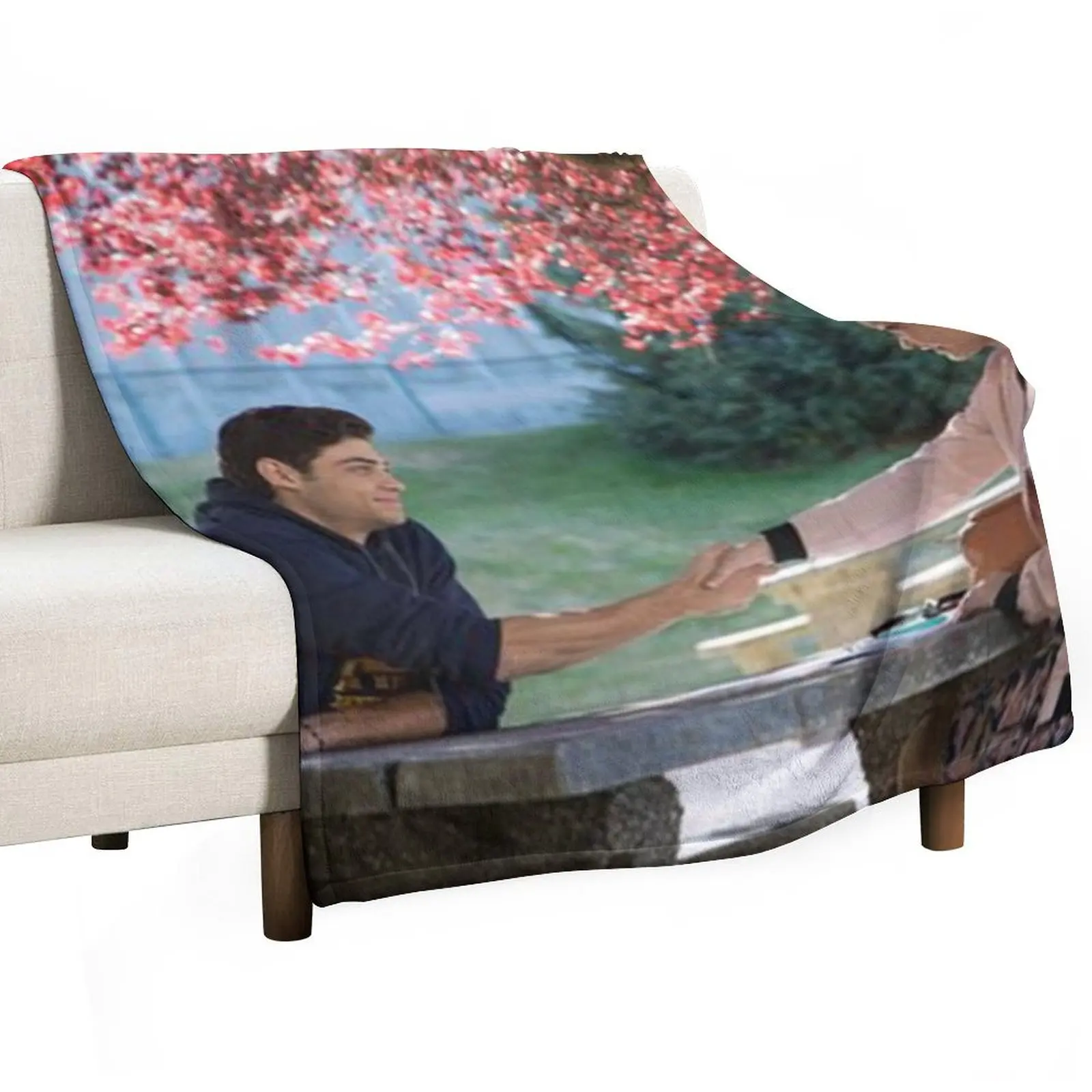 

Lara Jean and Peter under tree Throw Blanket For Sofa Thin Flannel Fabric Luxury Blankets