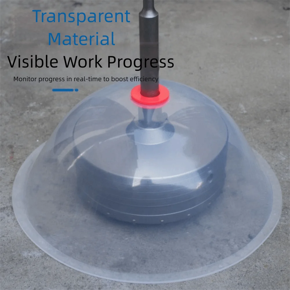 Transparent Design Dust Bowl Hole Cutting Electric Drilling Hole Accessories Ceiling Tile Dust Catcher Professional Installation