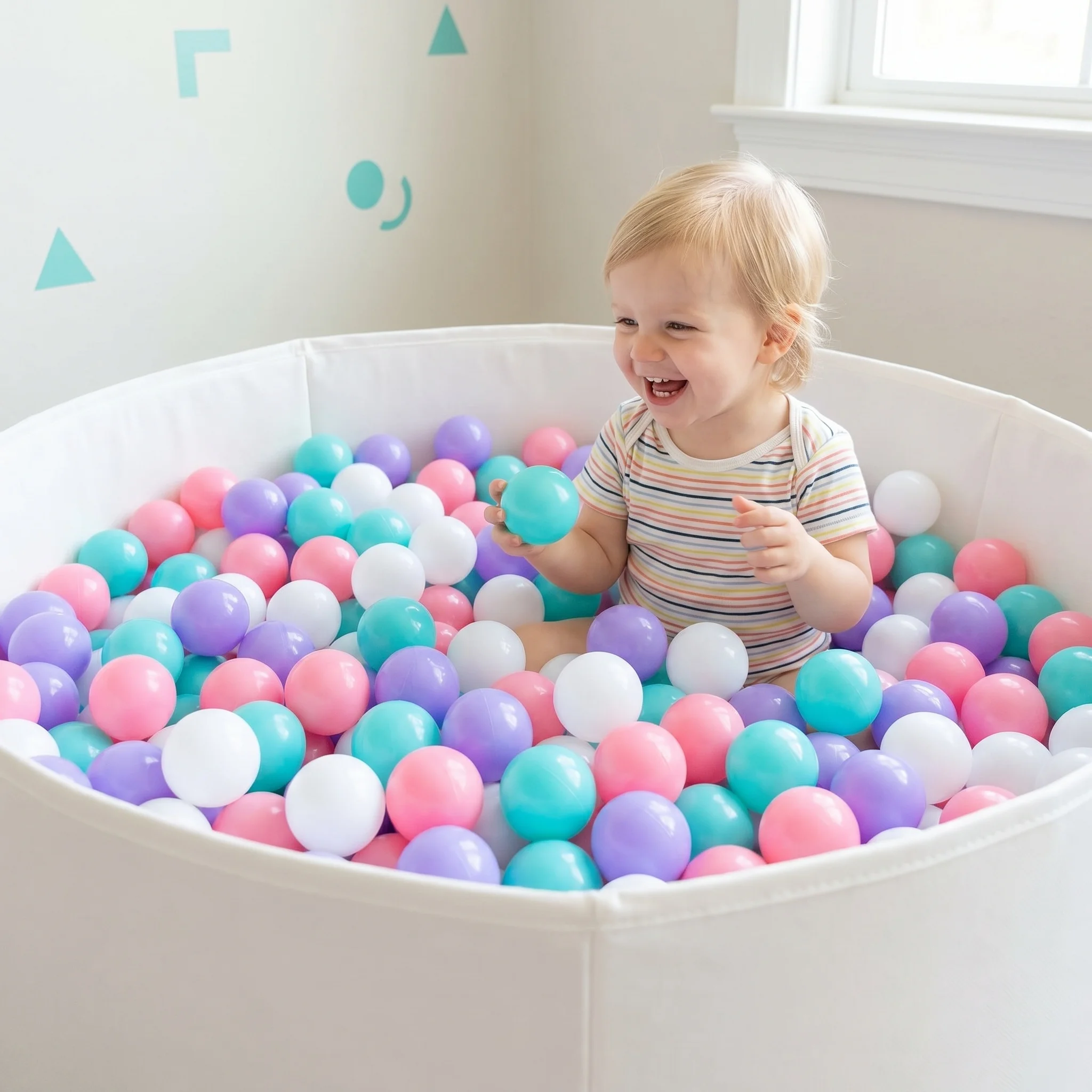 Purple&Pink PE Ball Pit Balls 500/1000/2000 PCS 2.2 Inch Safe Anti‑Choking Play Balls for Kids Bounce House Inflatable Water Pool Play Tent Ball Pit