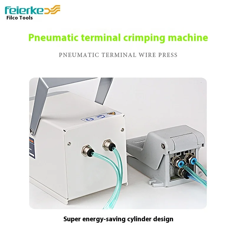 FEK-06M Pneumatic Wire Crimping Tool, Pneumatic Terminal Crimper, Wire Crimping Machine, Cold Press Terminal Connector Machine