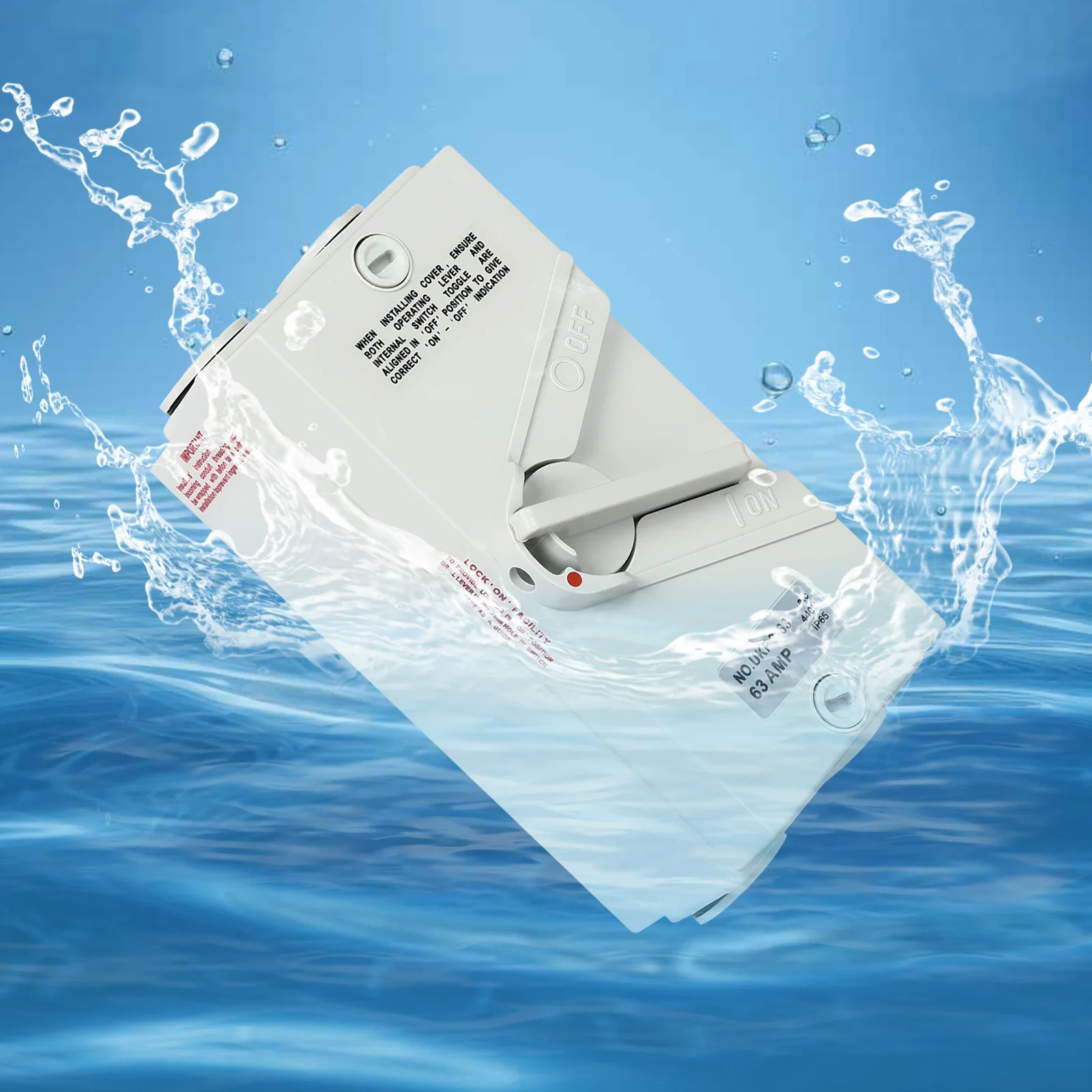 Saklar Isolasi PC, Saklar Isolasi Keamanan Tahan Air hingga IP65, Saklar Isolasi Keamanan 3 Kutub untuk Industri, Pertanian