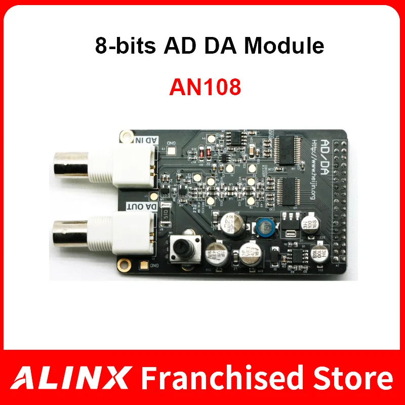 ALINX AN108: AD DA Module Data Acquisition Signal Source for FPGA Board