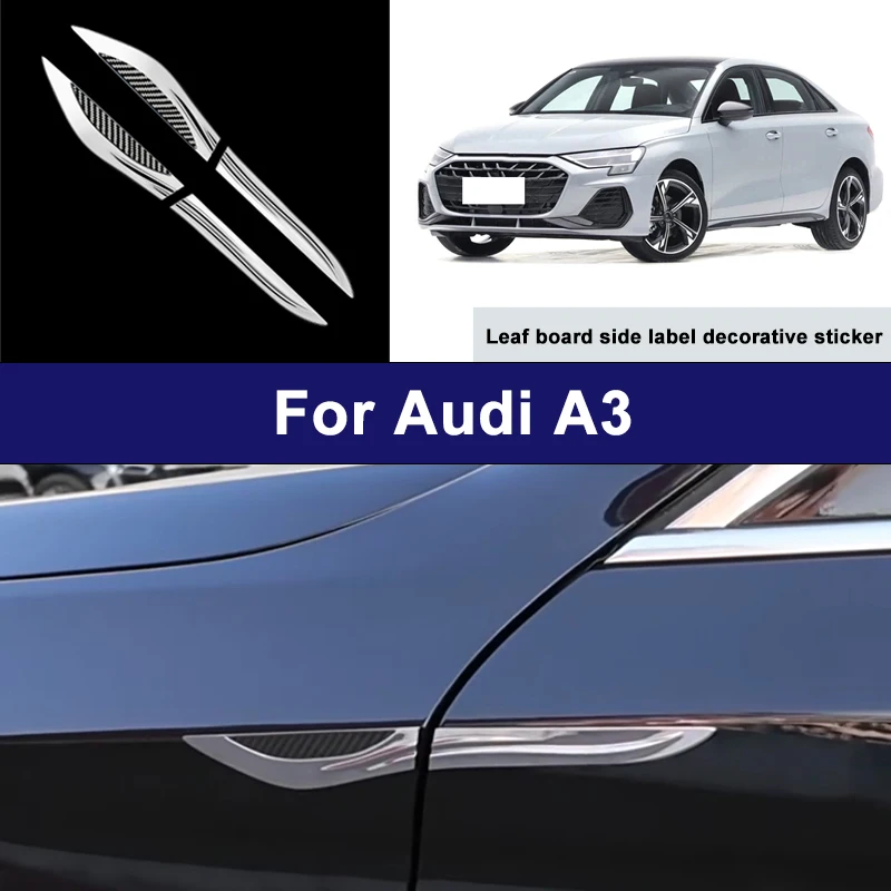 

Suitable For Audi A3 car side blade stickers, car body external scratch protection decorative strip accessories