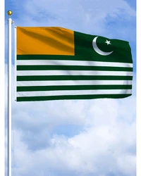 3×5FT Azad Kashmir Emblem Flag Polyester Printed Banner Tapestry For Decor