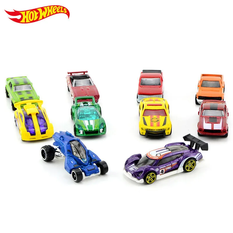 Hot Wheels track ESS BSC 10-Car Pack 1:64 Mini Model Car Kids Toys For Children Diecast Brinquedos Hotwheels Birthday Gift 54886