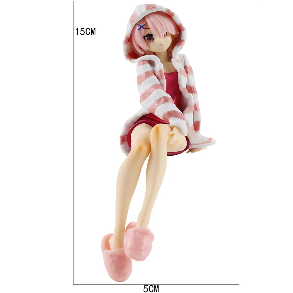 Neue Anime-Figur: Mädchen im Pyjama mit Leoparden-Bikini in Sitzposition, PVC-Action-Sammlermodell