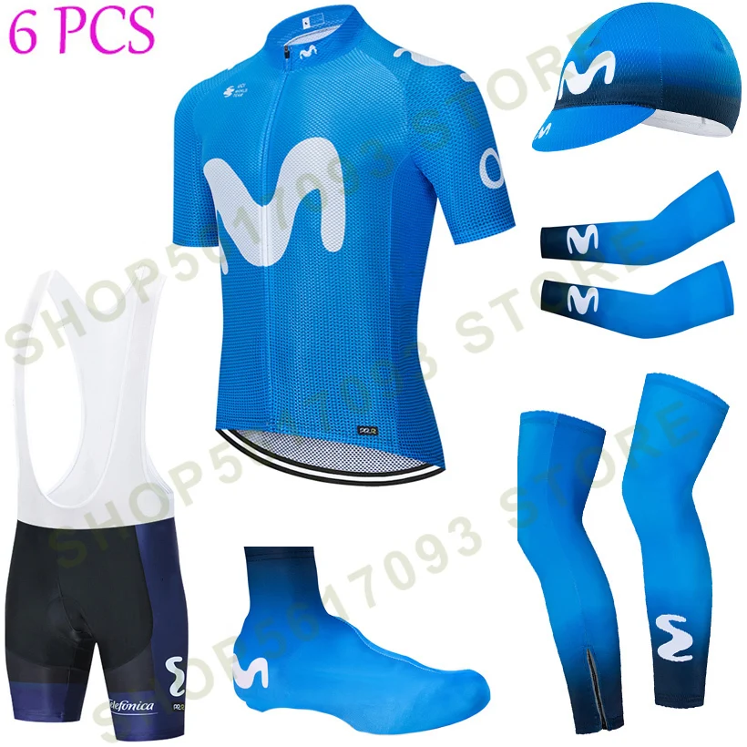 TEAM Blue M Cycling Jersey 20D Bike Short Wear Breathable Men Ropa Ciclismo Bicycling Sleeve Warmers   Pants