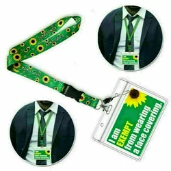 ID Phone Rope Neck Straps Accessories  Hidden Disabilities Sunflower Cute Lanyard Keychain Lanyards for Keys Badge