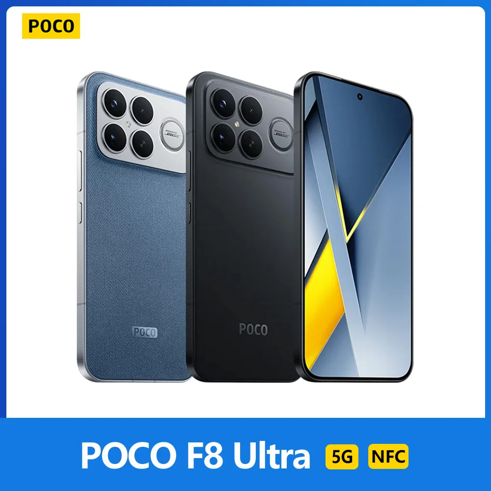 POCO F8 Ultra 5G,NFC,Écran AMOLED 120Hz 6.9",Capteur 50 Mpx Light Fusion 950 avec OIS,6500 mAh Batterie,IP68