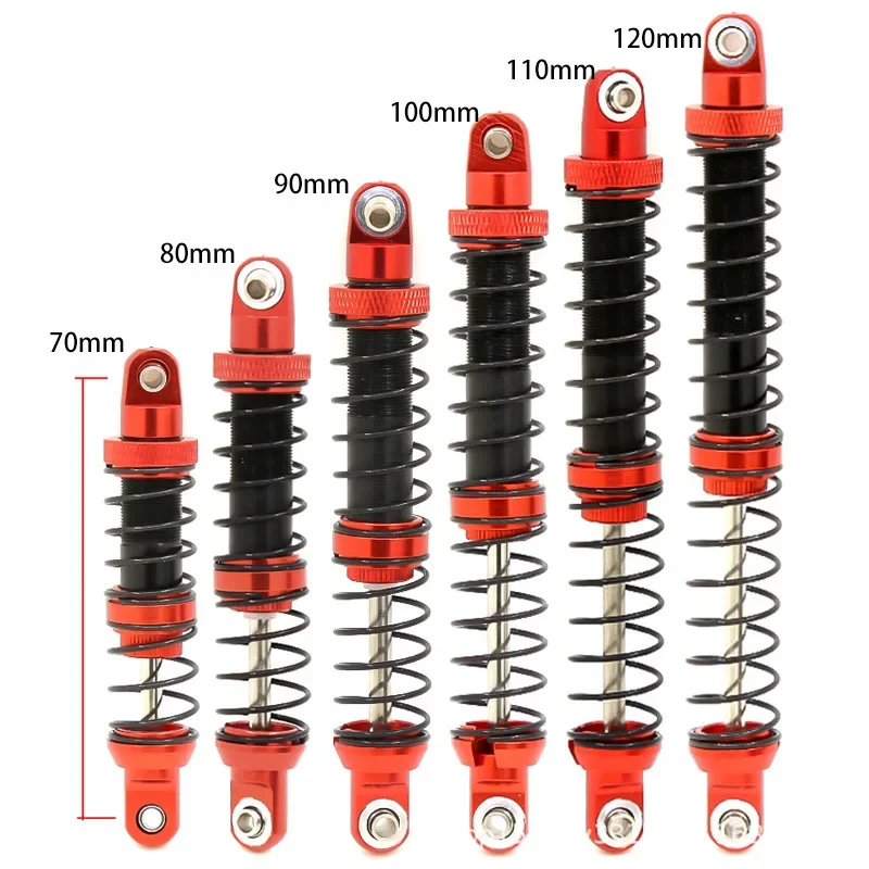 

Metal Shock Absorber 70mm 80mm 90mm 100mm 110mm 120mm for 1/10 SCX10 Wraith RR10 TRX4 TRX6 ABSiMA Sherpa RC Crawler