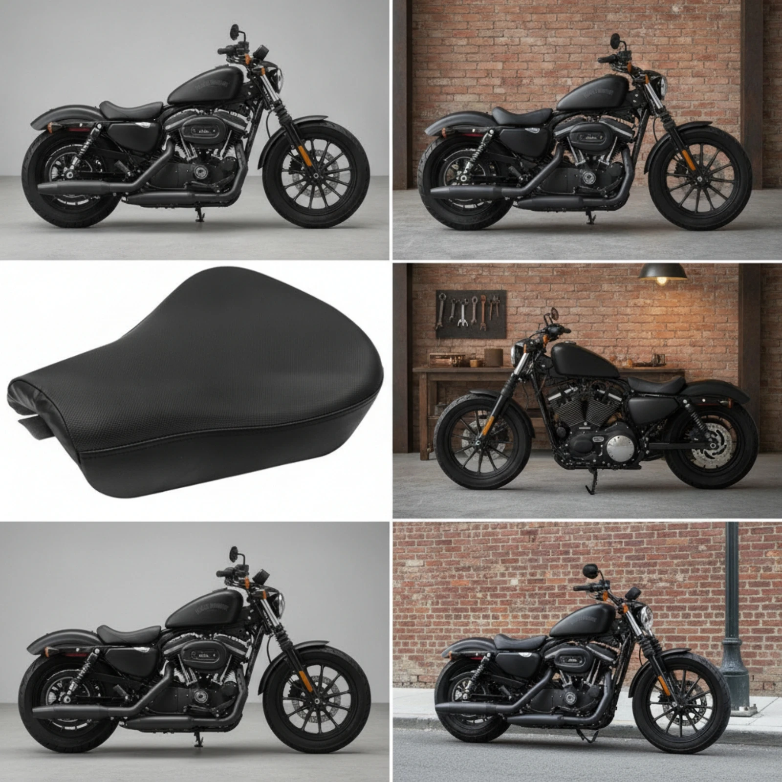 Motorcycle Seat Cushion Front Motorcycle Seat Leather Sturdy for Restoration Projects