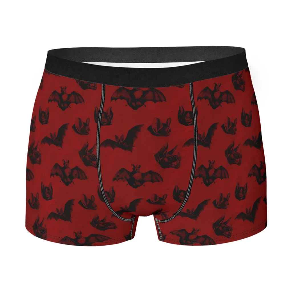 Distressed Vampire Anatomy Anatomical Illustrations The Bats Animals Underpants Homme Panties Men's Underwear Ventilate Shorts