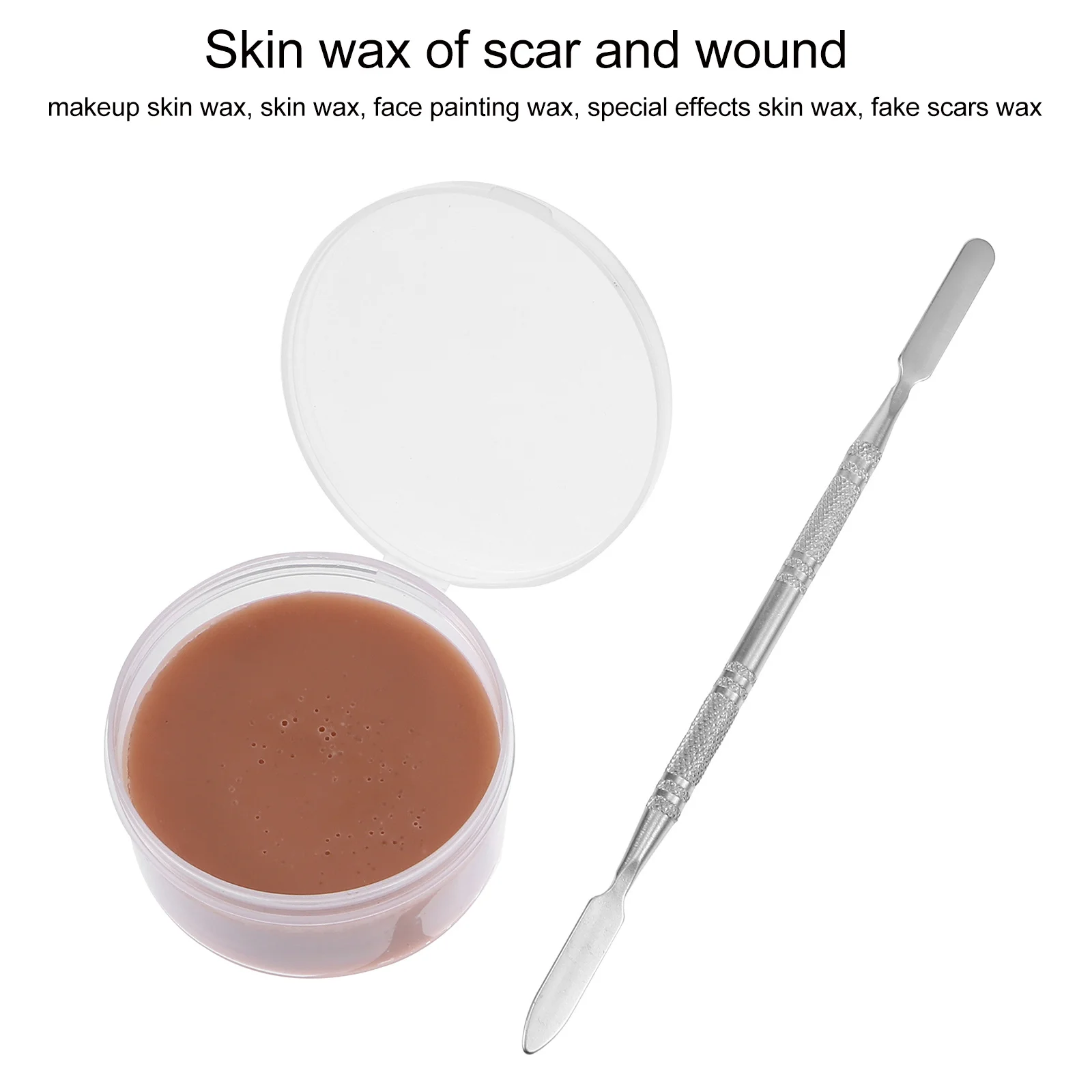 

2Pcs Special Effects Face Painting Wax Halloween Party Costumes Fake Wounds Scars Nose Eyebrows Blocker Pranks